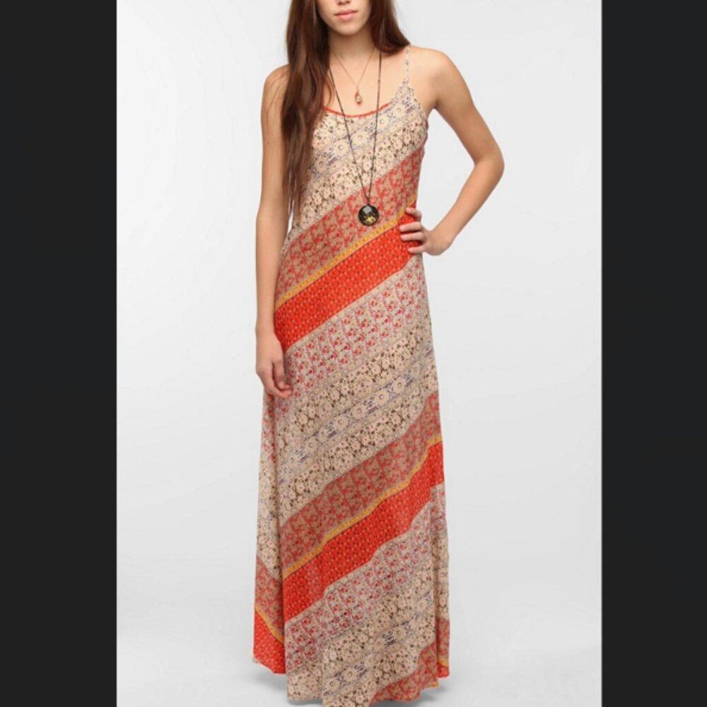🍓Urban Outfitters-Staring At Stars-Boho-Floral-Maxi Dress-Beachy-Size Small🍋